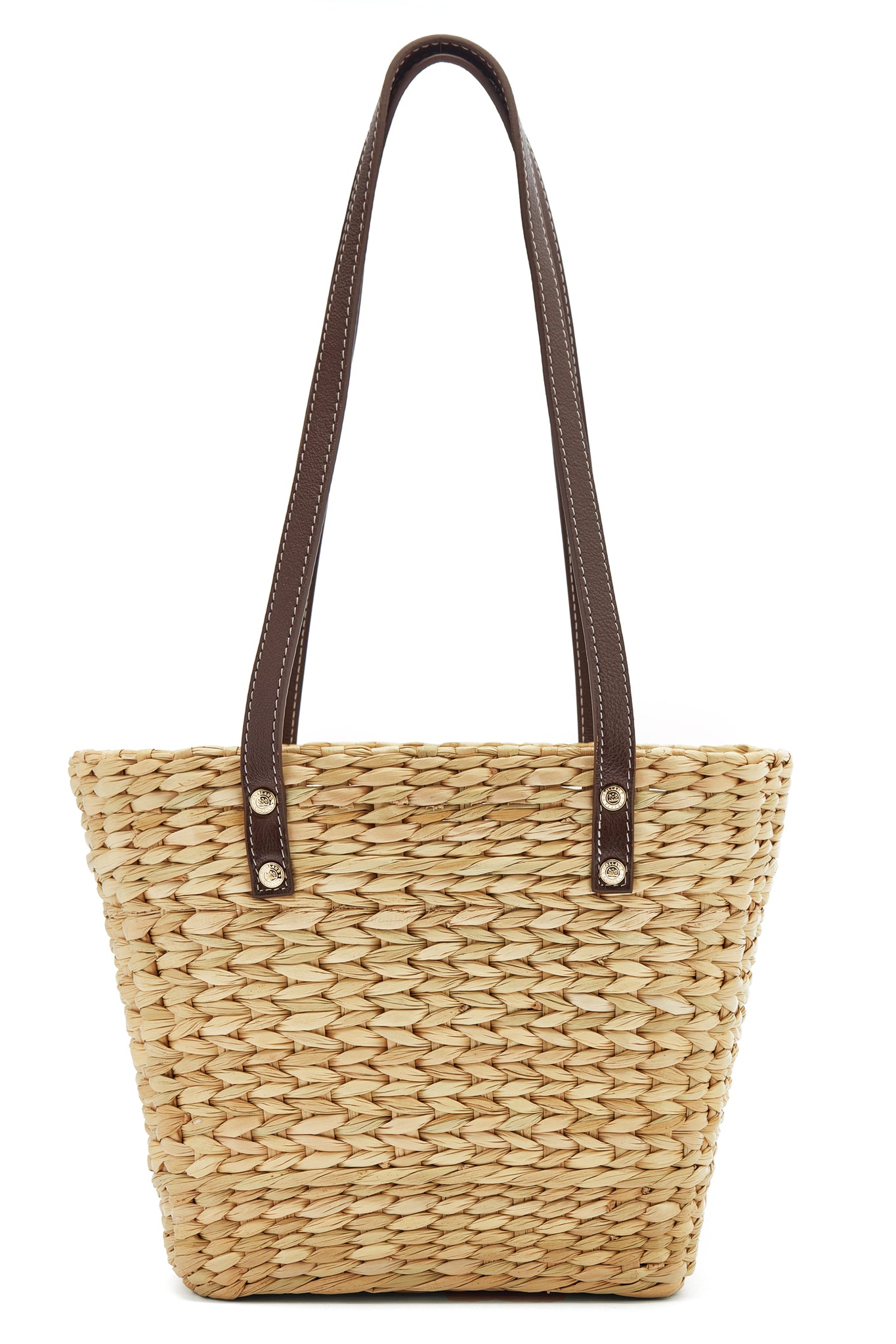 Mini Paloma Straw Tote (Chocolate)