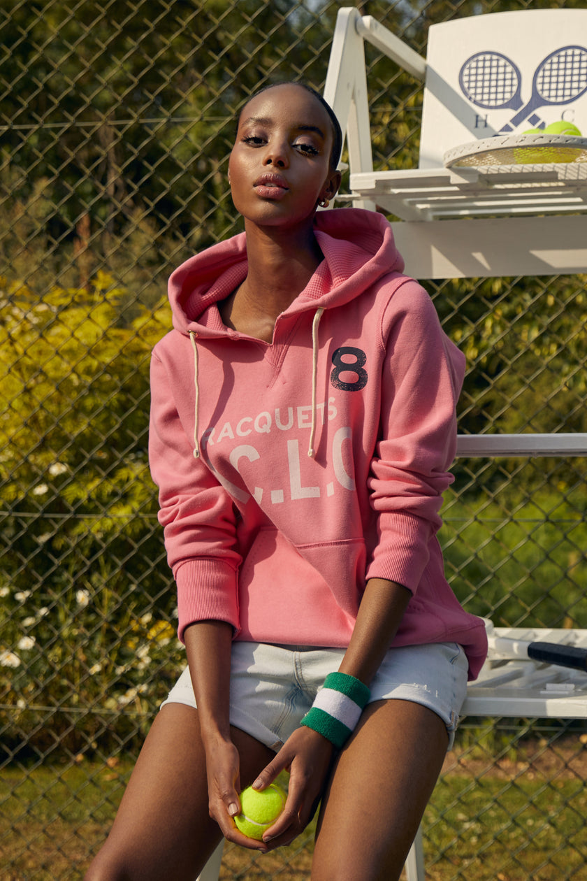 Racquets Hoodie (Peony Pink)