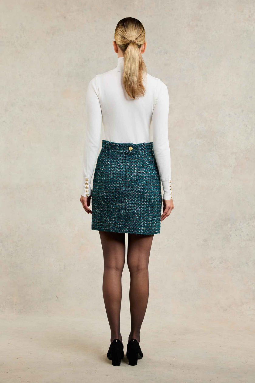 Regency Skirt (Emerald Boucle)