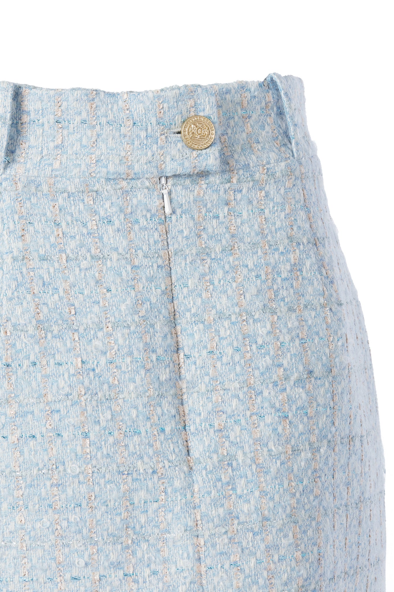 Regency Skirt (Sky Blue Boucle)