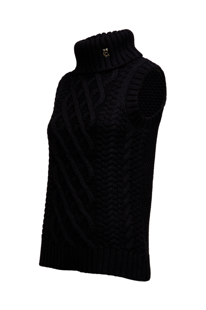 Sleeveless Knit (Black)