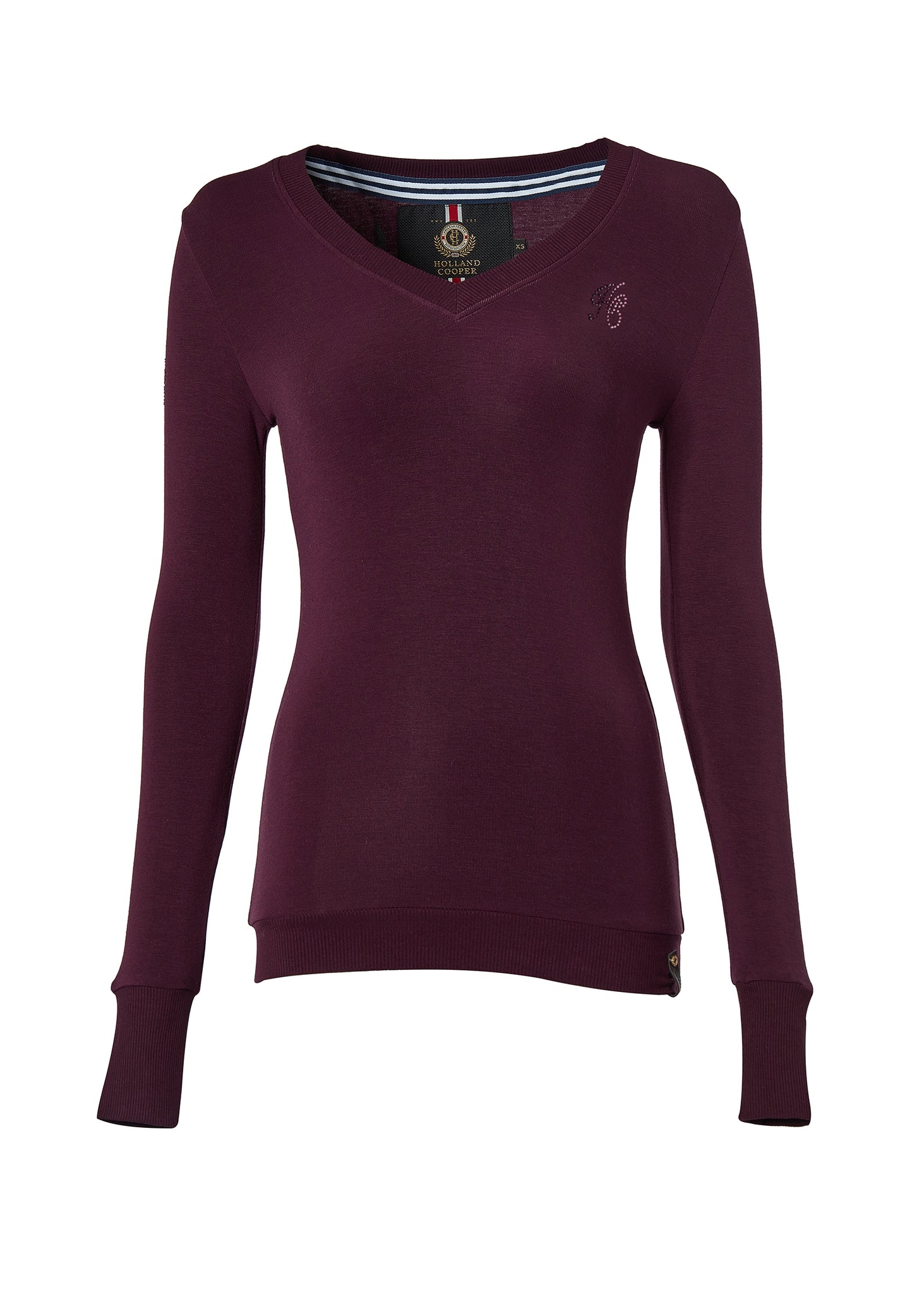 Soft Touch V-Neck (Aubergine)