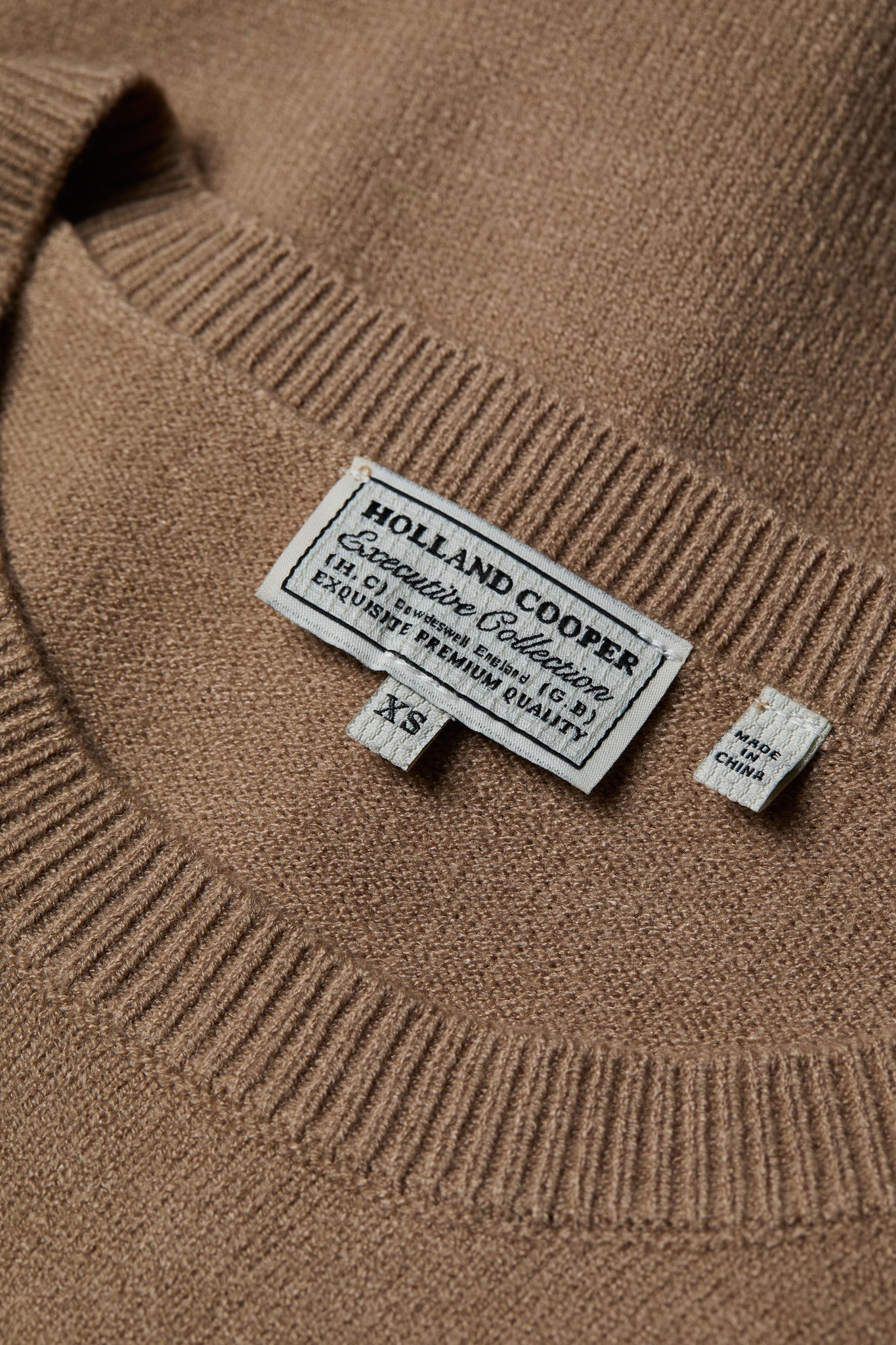 Sarah Crew Neck Knit (Dark Camel)