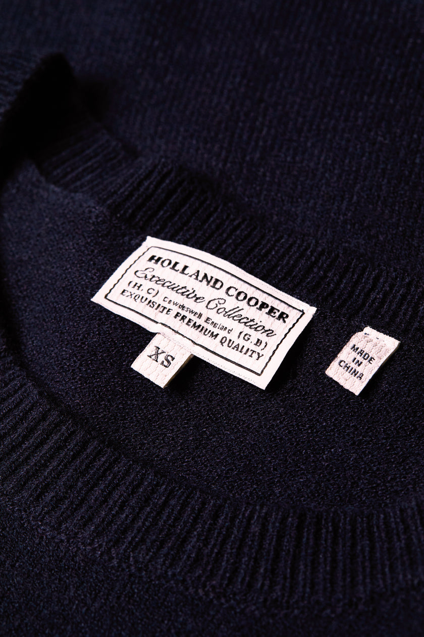 Sarah Crew Neck Knit (Ink Navy)