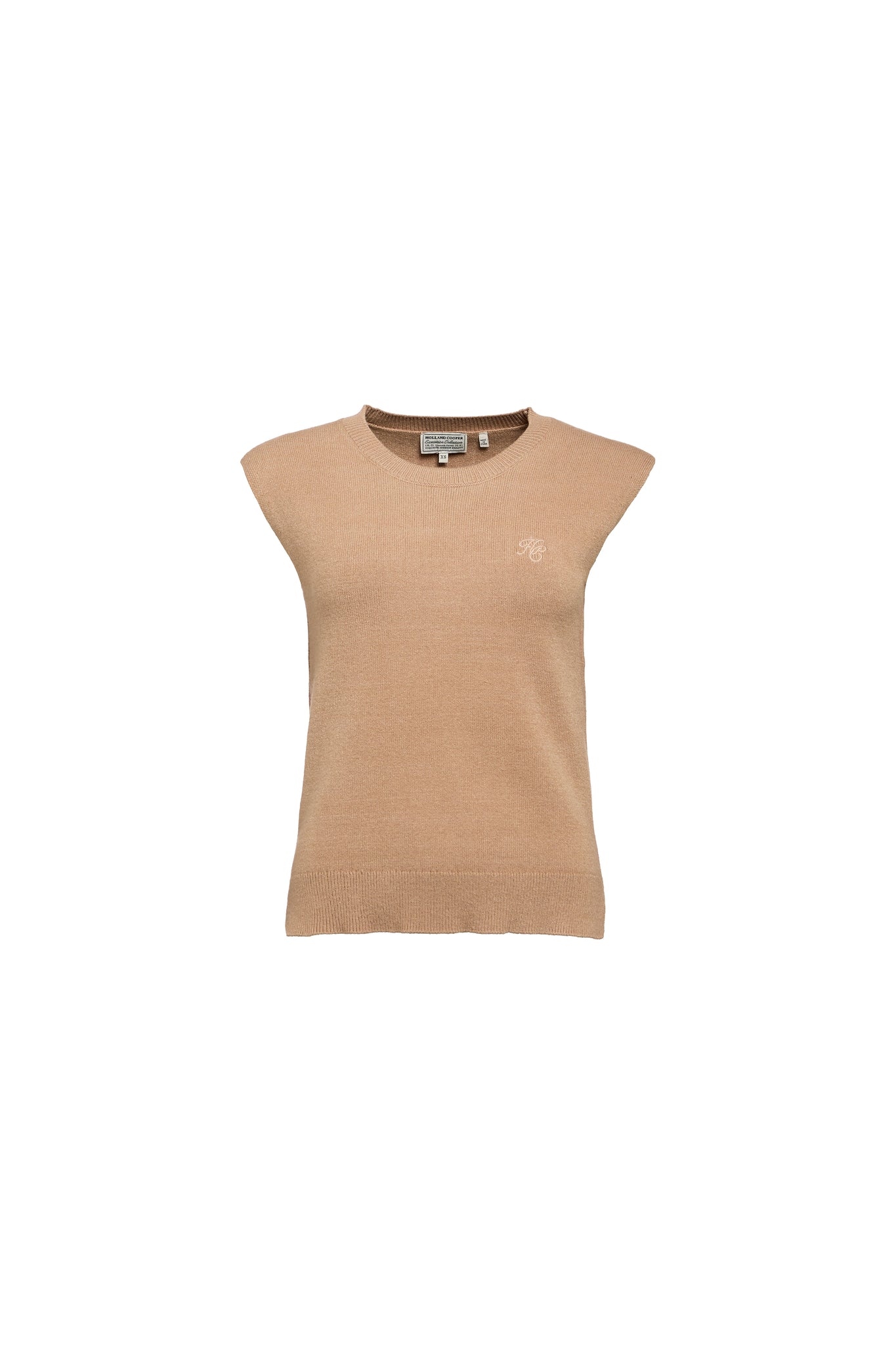 Sarah Knitted Tank (Camel)