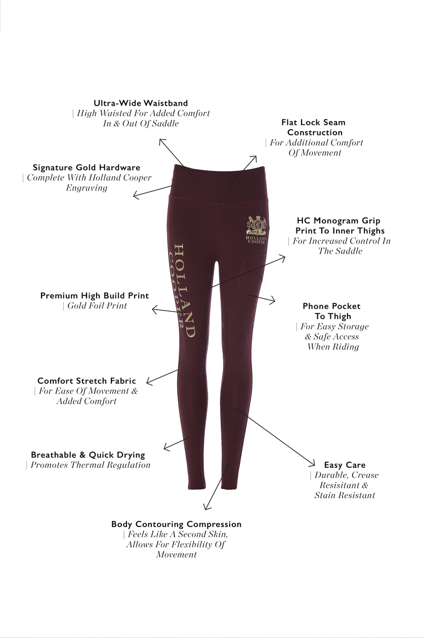 Sport Legging (Mulberry)