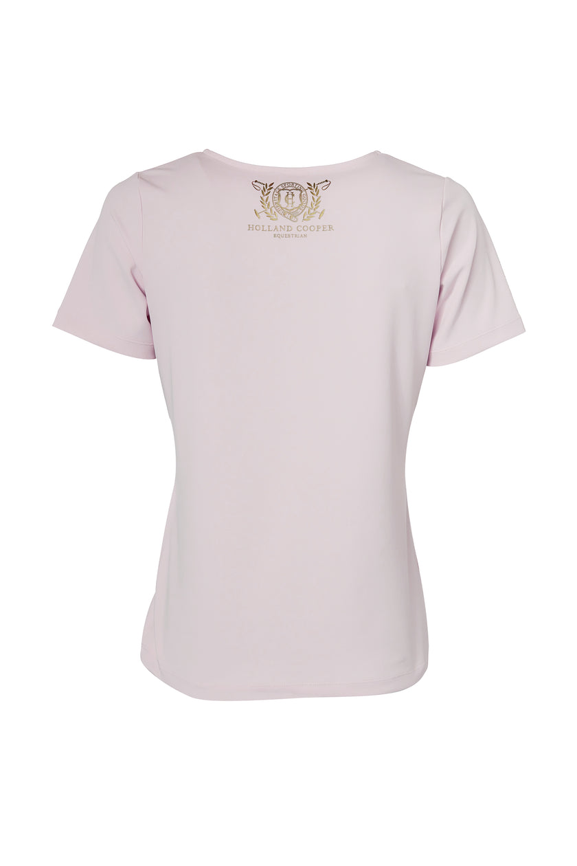 Training V-Neck Tee (Blush)