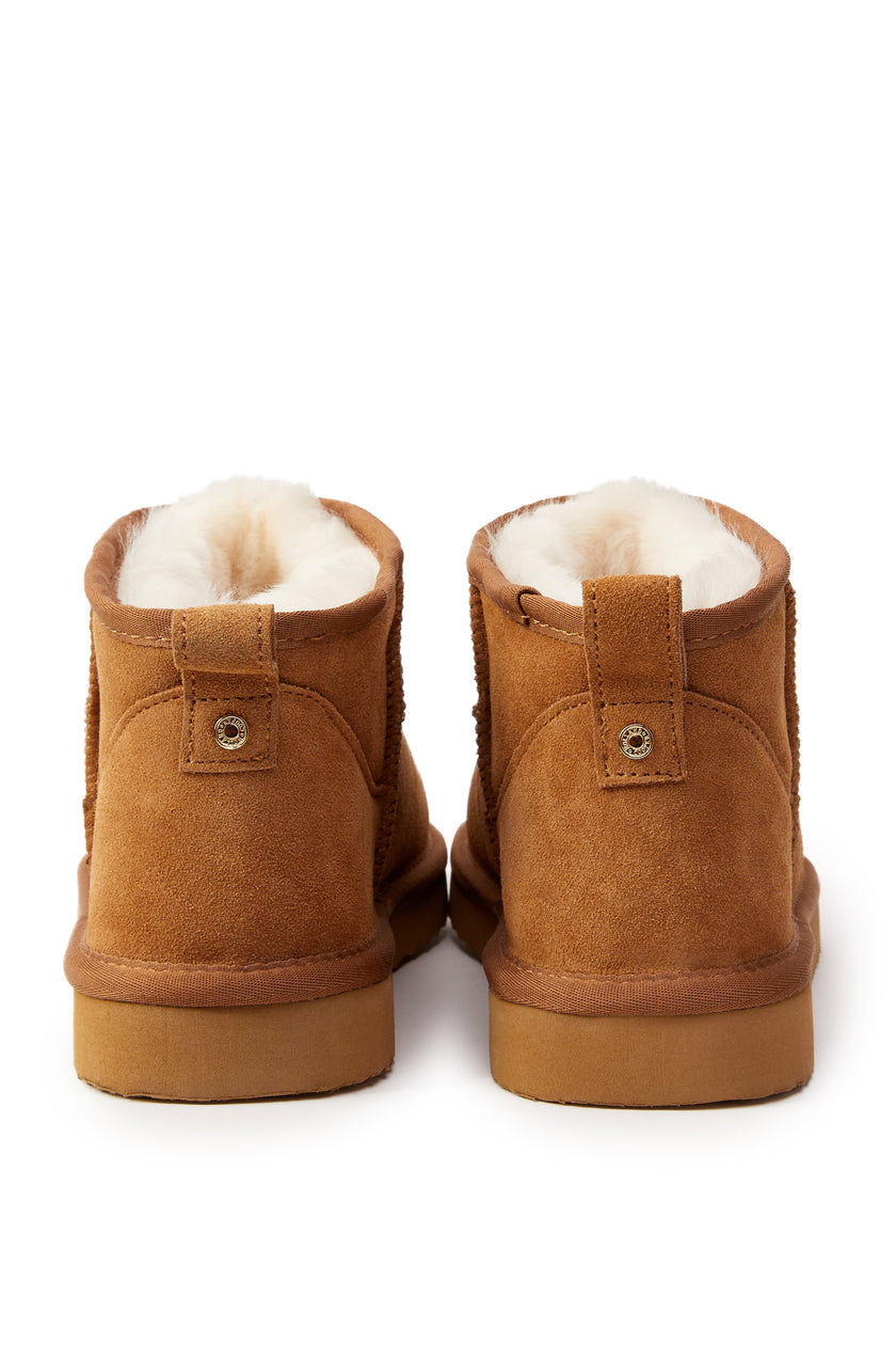 Ultra Mini Shearling Boot (Tan)