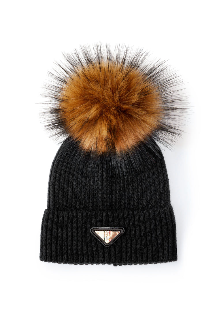 Burghley Bobble Hat (Black)