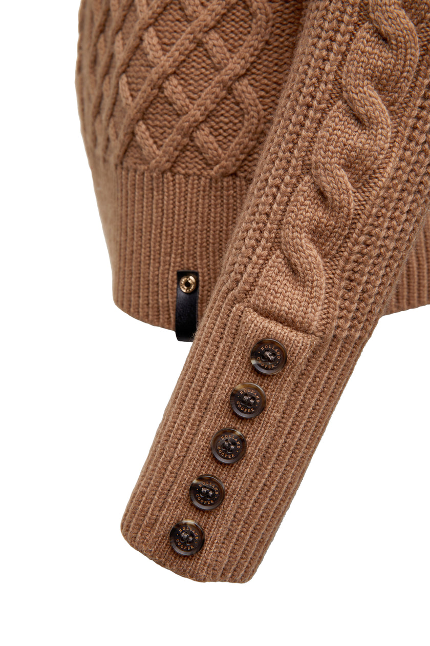 Country Roll Neck Knit (Caramel)