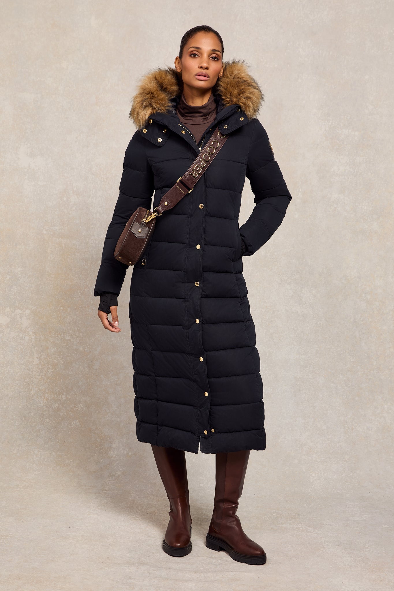 Stoneleigh Longline Coat (Ink Navy)