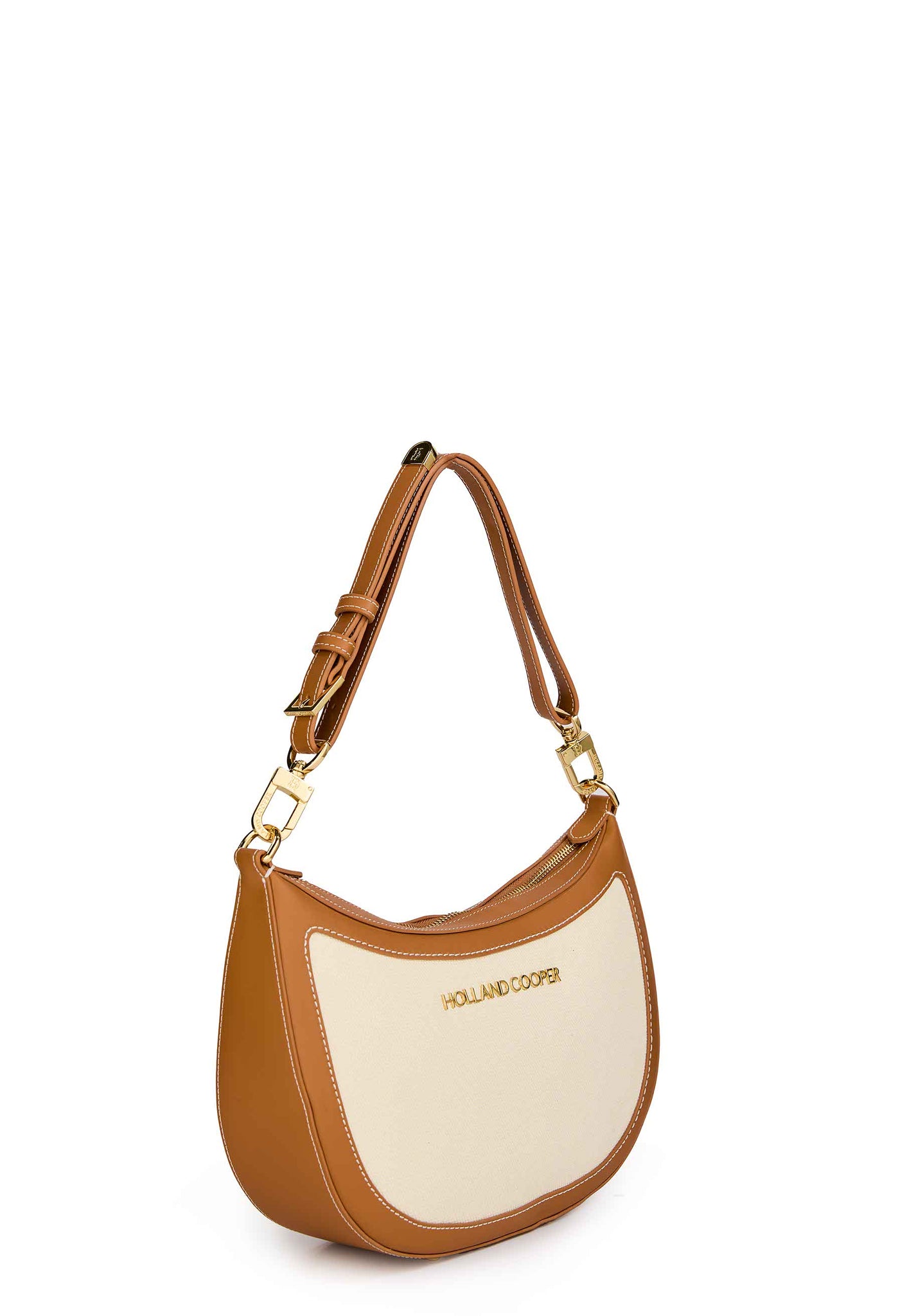 City Shoulder Bag (Tan Canvas)