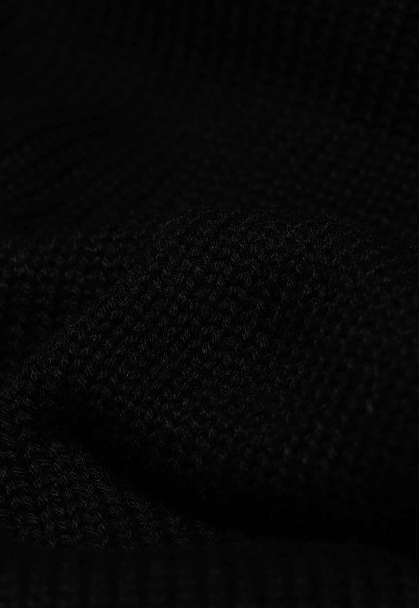 Finsbury Roll Neck (Black)