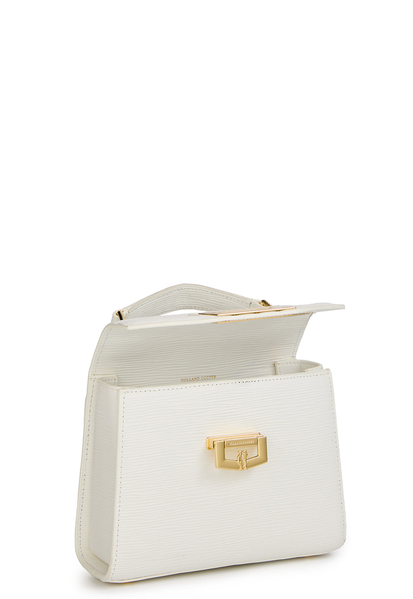 Mini Cheltenham Bag (White Textured)