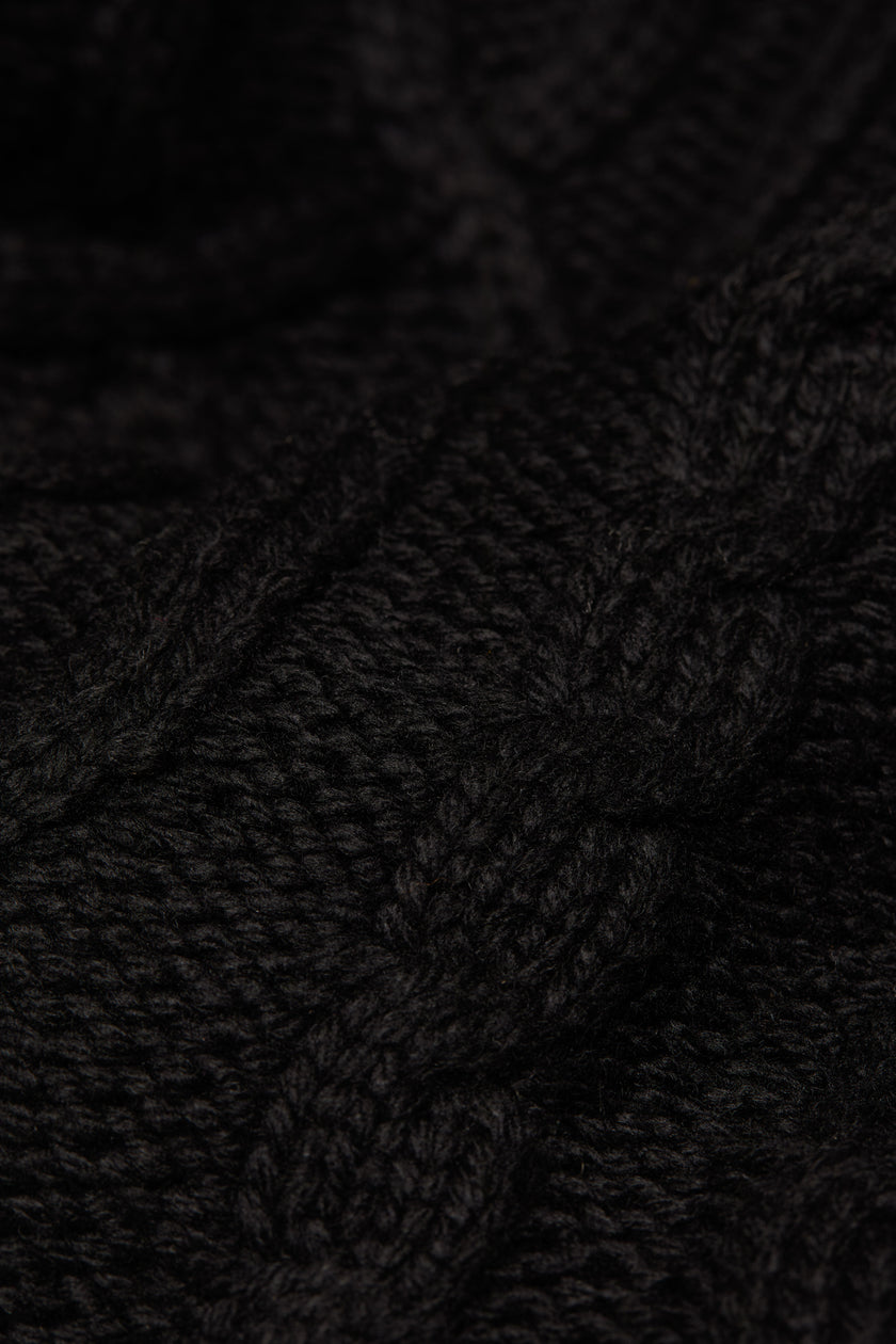 Ontario Roll Neck Knit (Black)