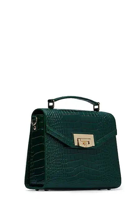 Cheltenham Bag (Emerald Croc)