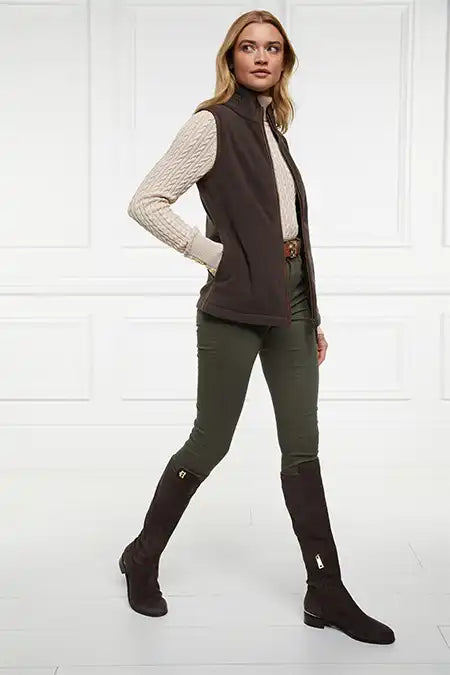 Country Fleece Gilet (Chocolate)