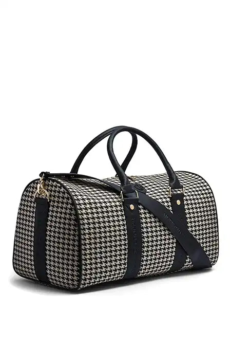 Regency Holdall (Ecru Houndstooth)