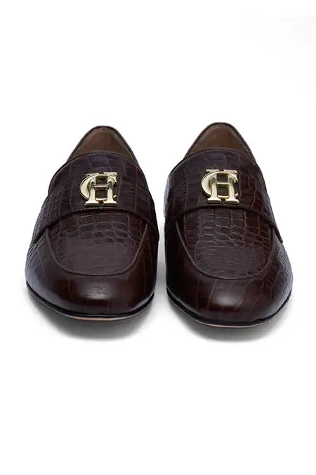 Harvard Loafer (Chocolate Croc)