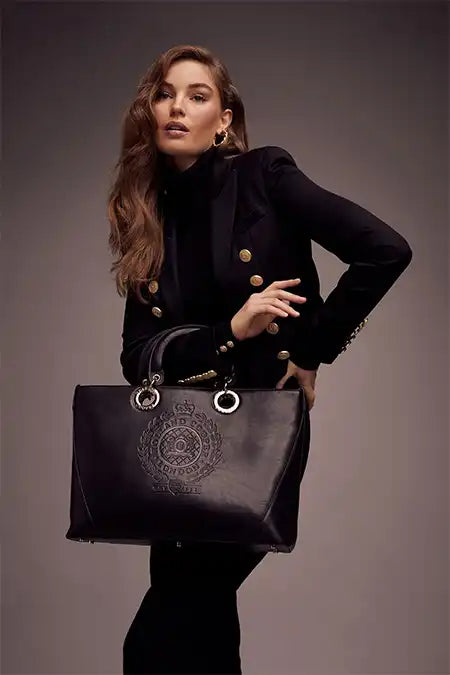 Regency Leather Tote (Black)