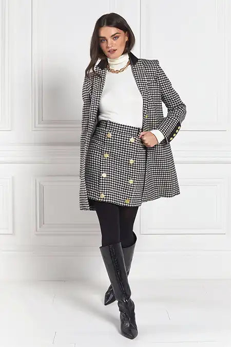 Knightsbridge Skirt (Houndstooth)