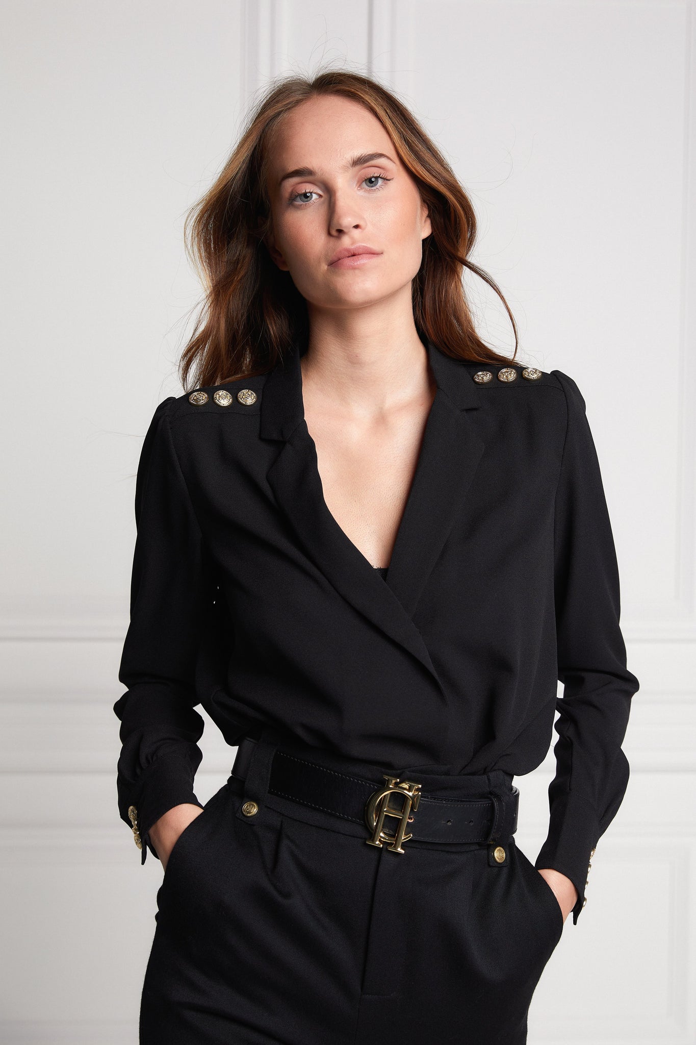 Shirt Bodysuit (Black)