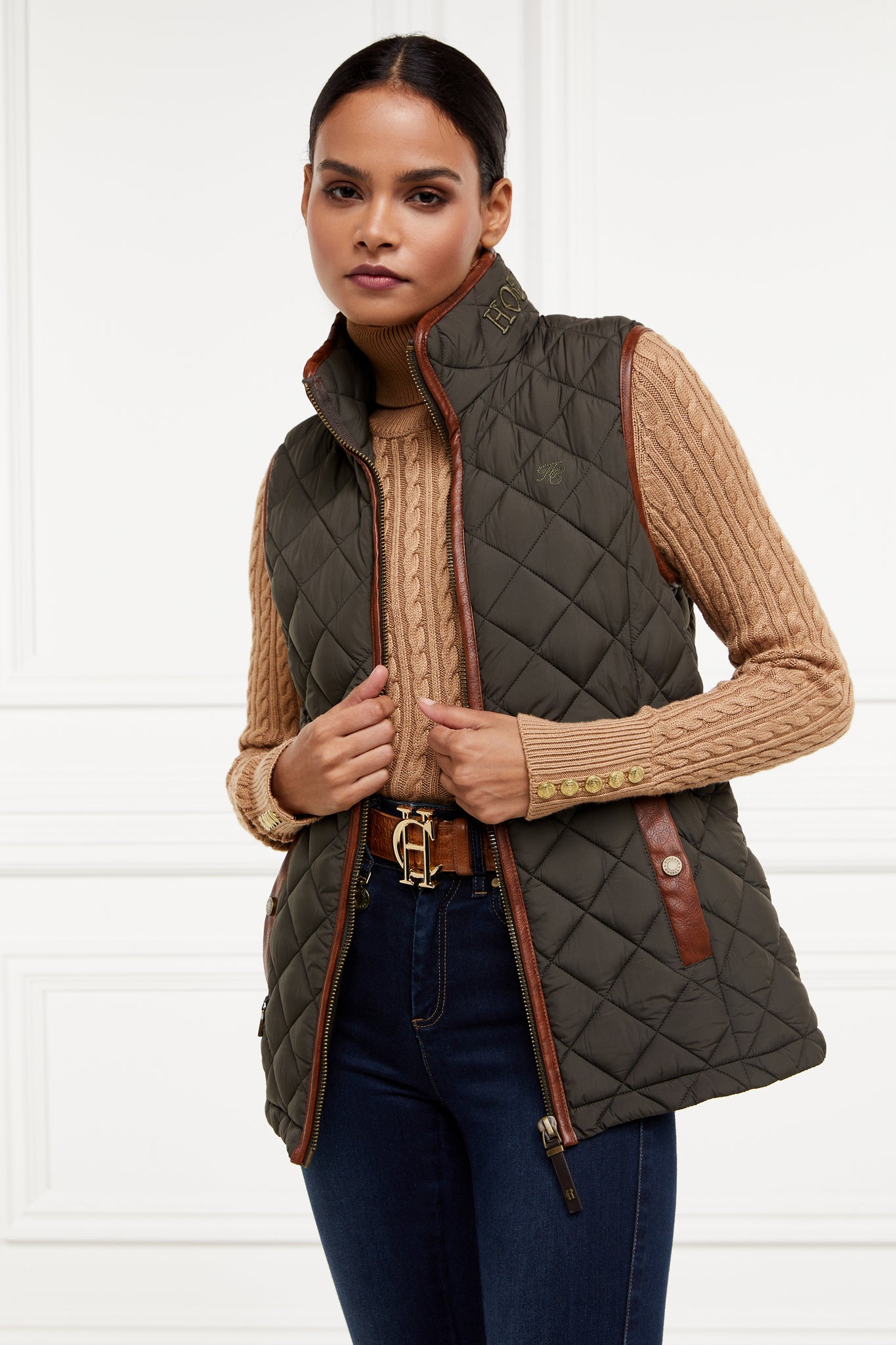 Country Quilted Gilet (Heritage Khaki)