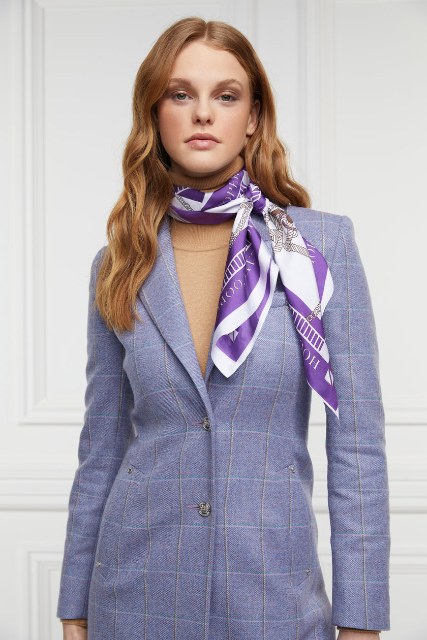 Platinum Jubilee Silk Scarf (Jubilee Purple)