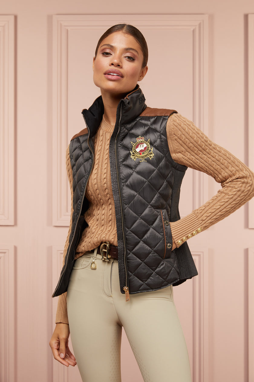 Diamond Quilt Classic Gilet (Khaki)