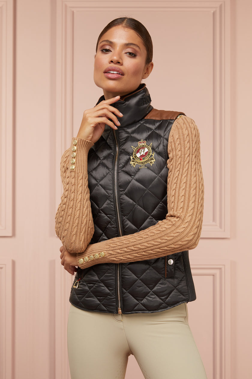 Diamond Quilt Classic Gilet (Khaki)