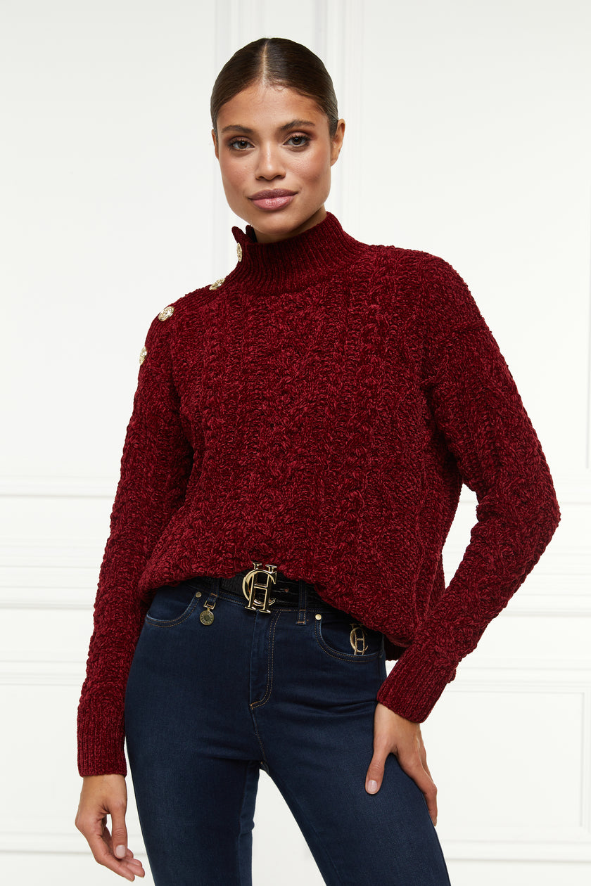 Brompton Cable Knit (Winter Berry)