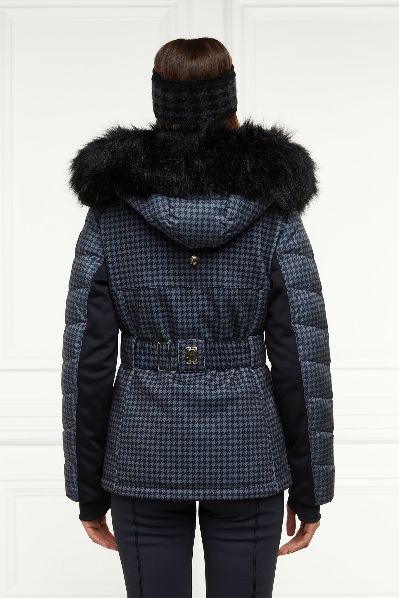 Ski Jacket (Mono Houndstooth)