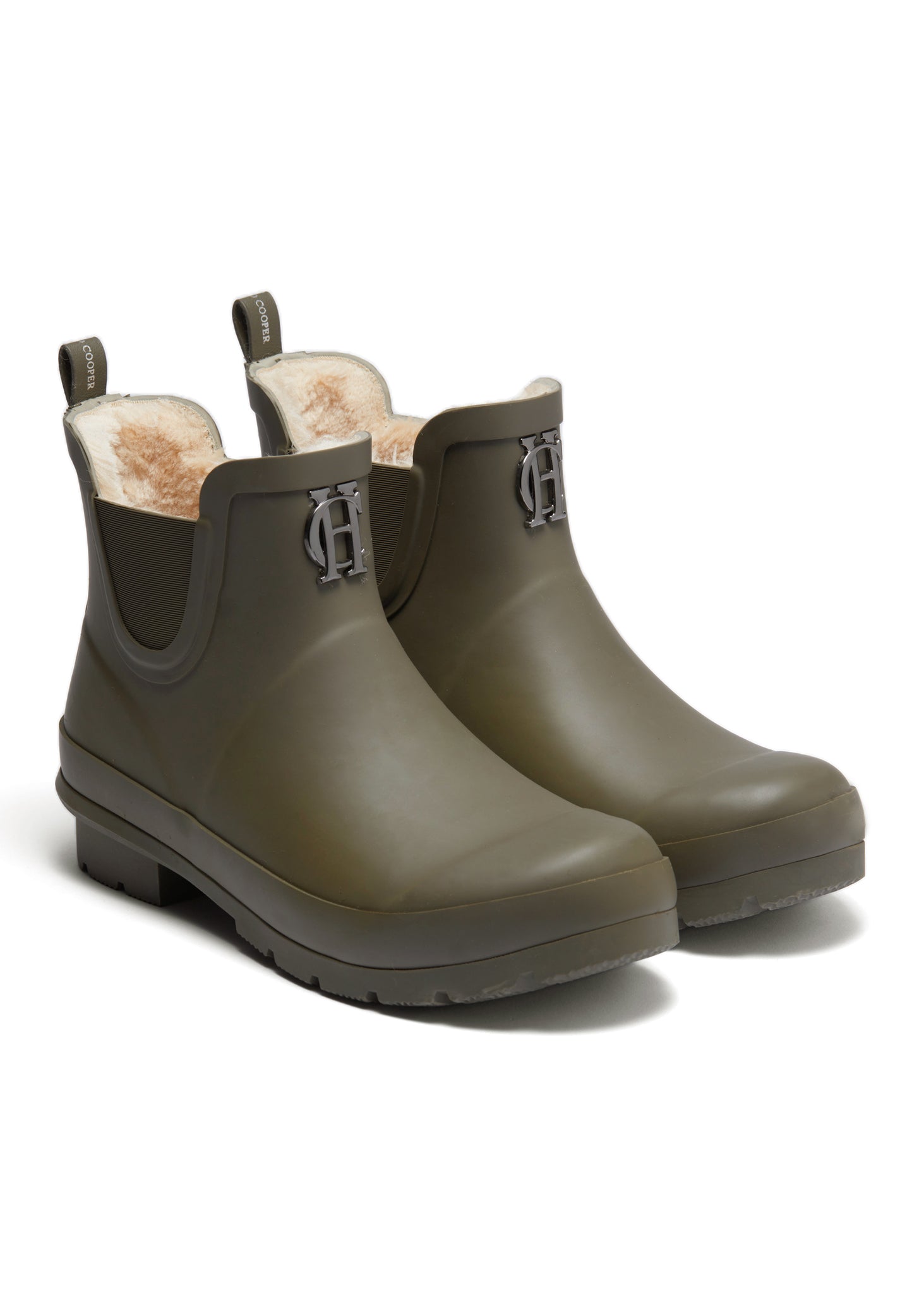 Rubber Chelsea Boot (Matte Green Gunmetal)