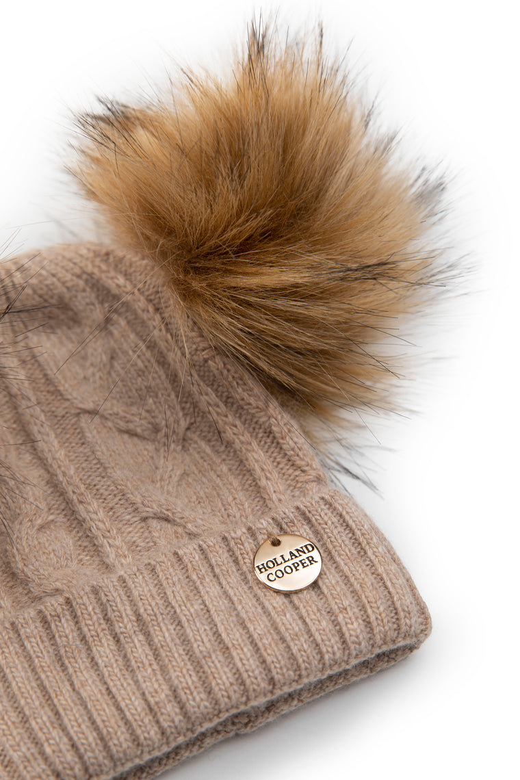 Baby Bobble Hat (Camel)