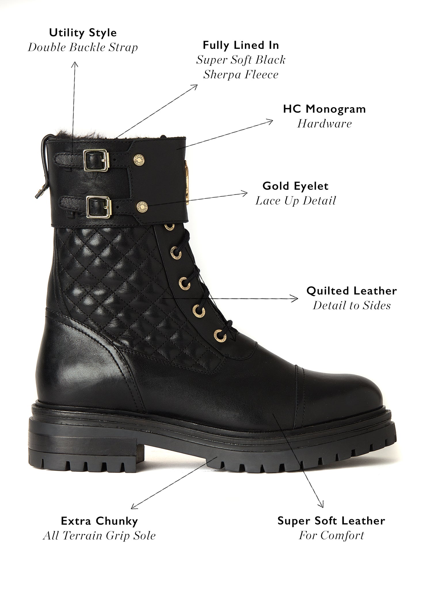 Camden Biker Boot (Black)