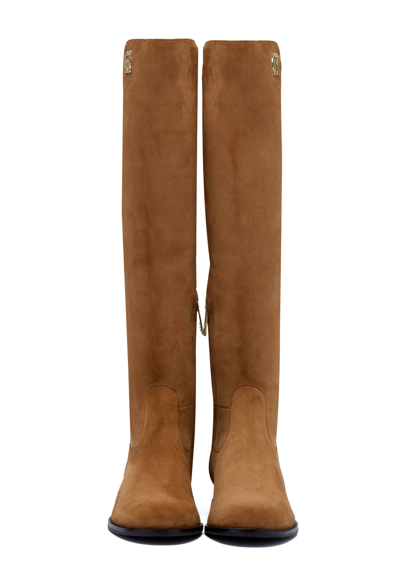 Albany Knee Boot (Tan Suede)