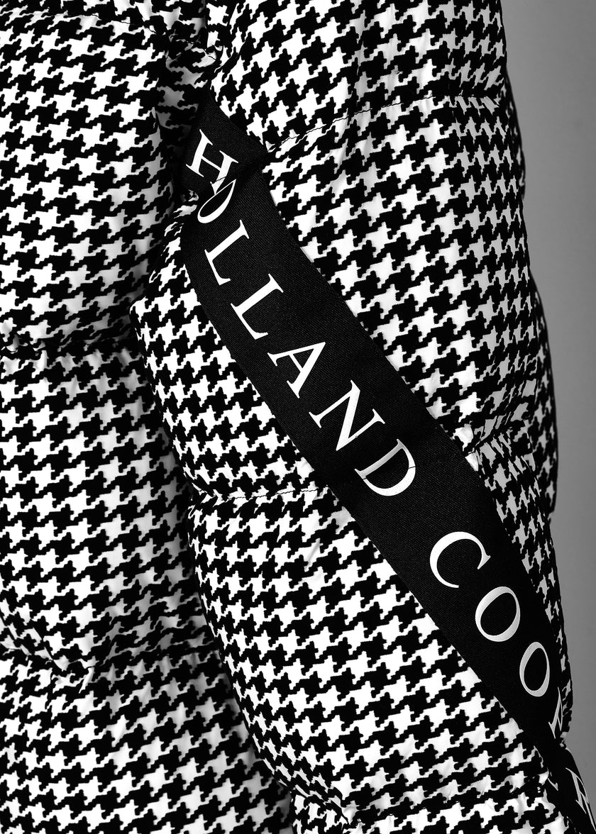 Camden Longline Coat (Houndstooth)