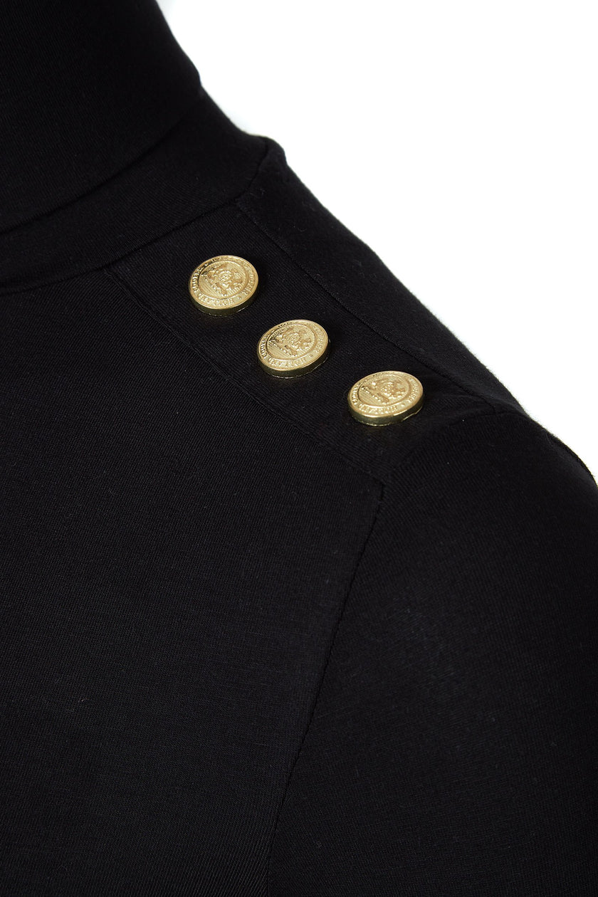 Essential Roll Neck (Black)