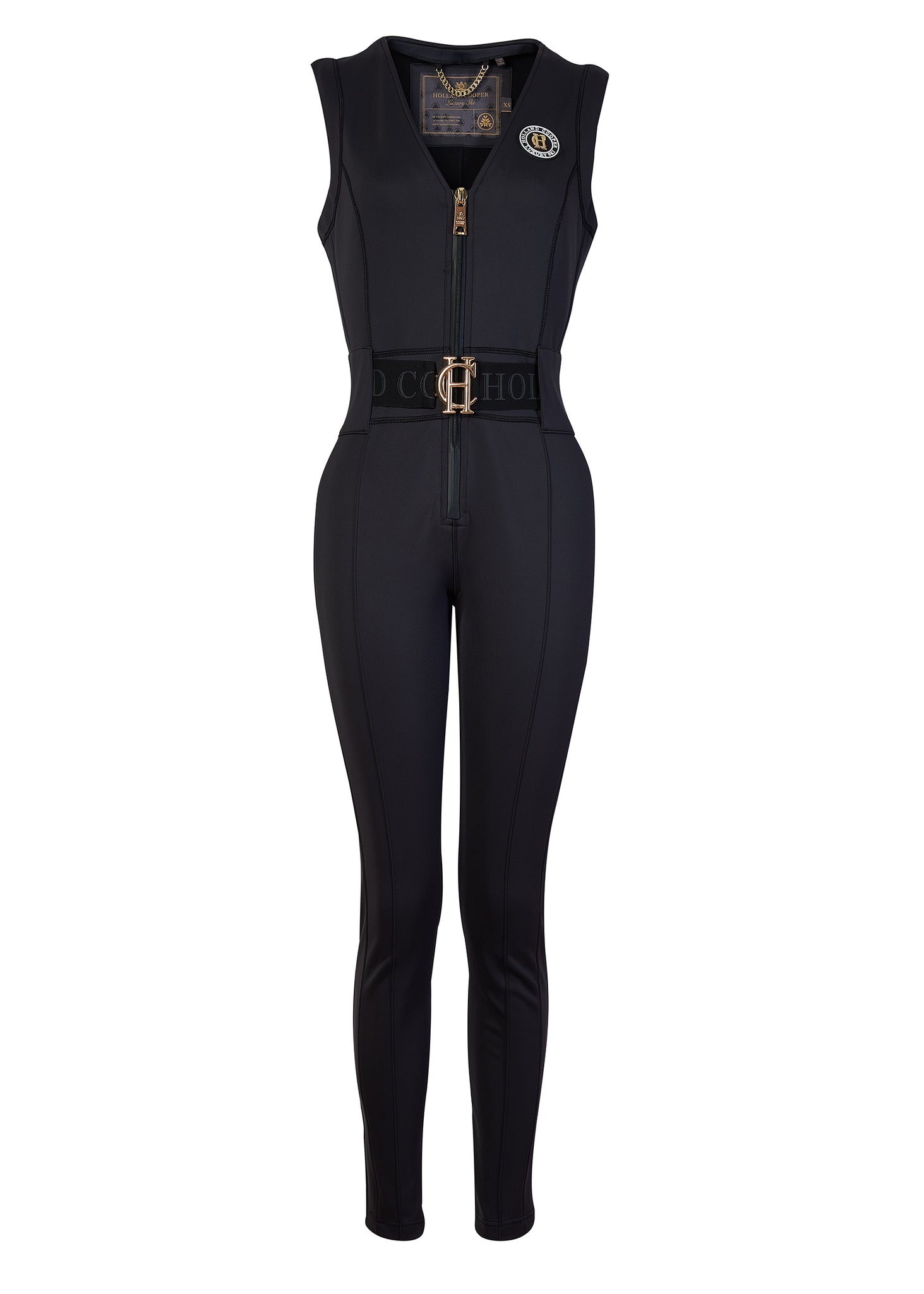 Sleeveless Ski Suit (Black)