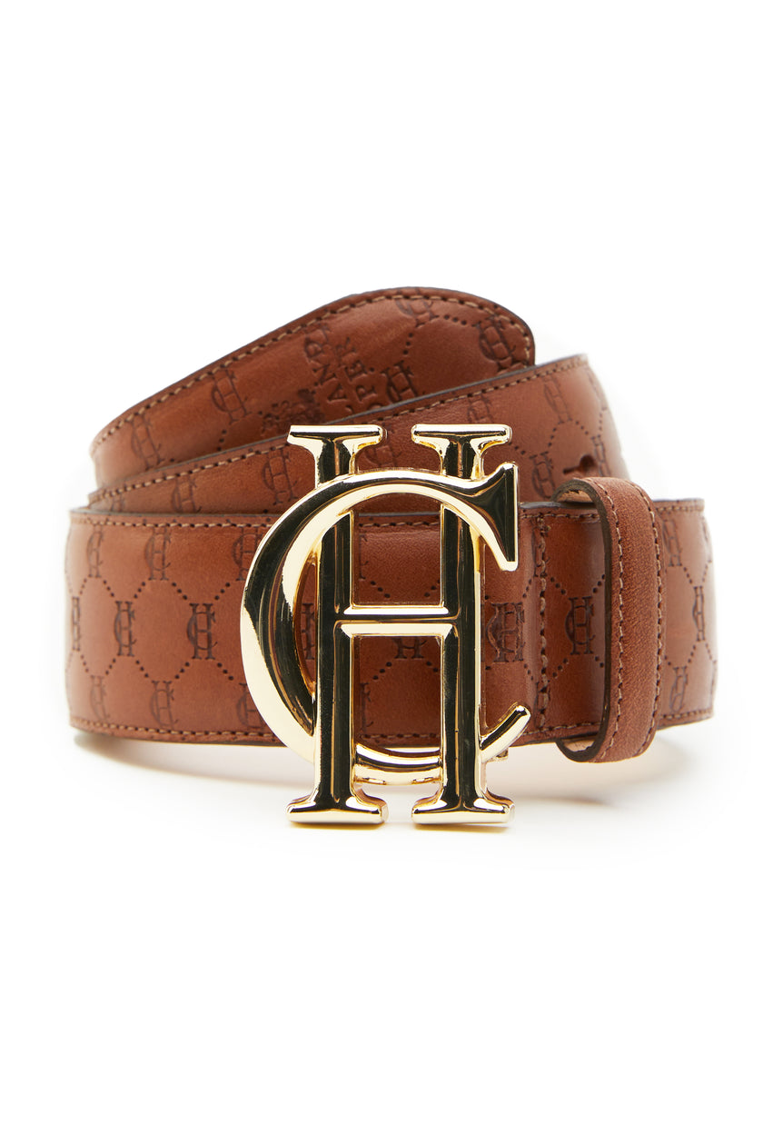 HC Classic Belt (Tan Monogram)