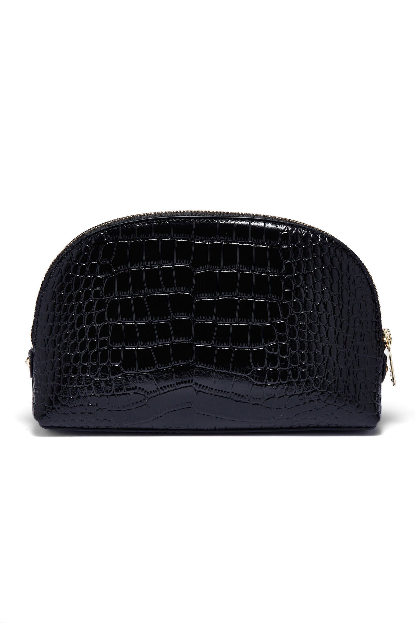 Chelsea Makeup Bag (Black Croc)