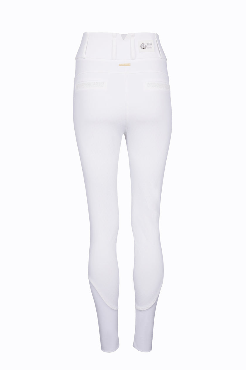 Premium Competition High Rise Breeches (White)