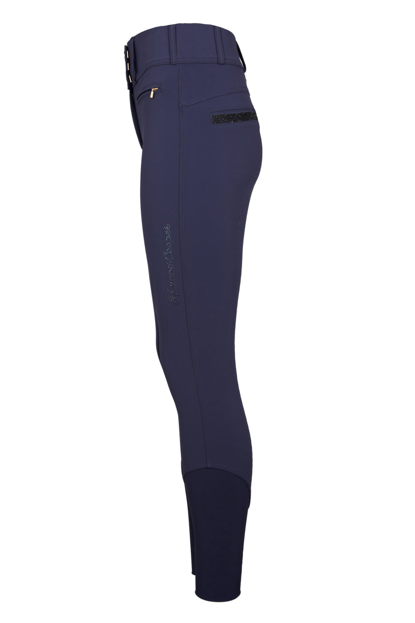 Premium High Rise Breeches (Yale Blue)