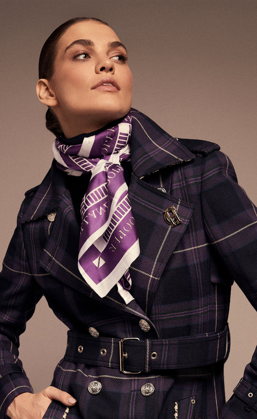 Platinum Jubilee Silk Scarf (Jubilee Purple)