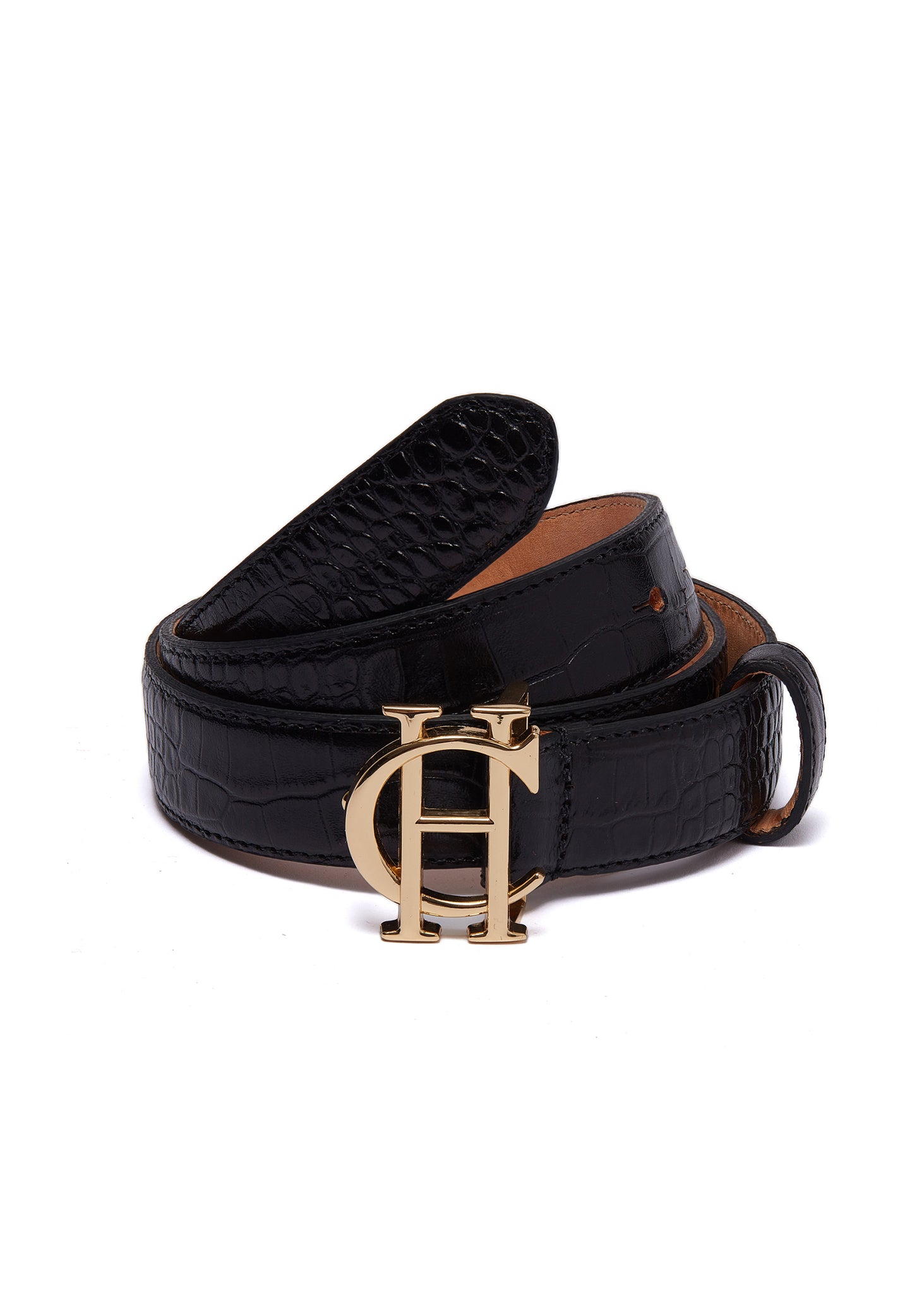 HC Classic Slim Belt (Black Croc)