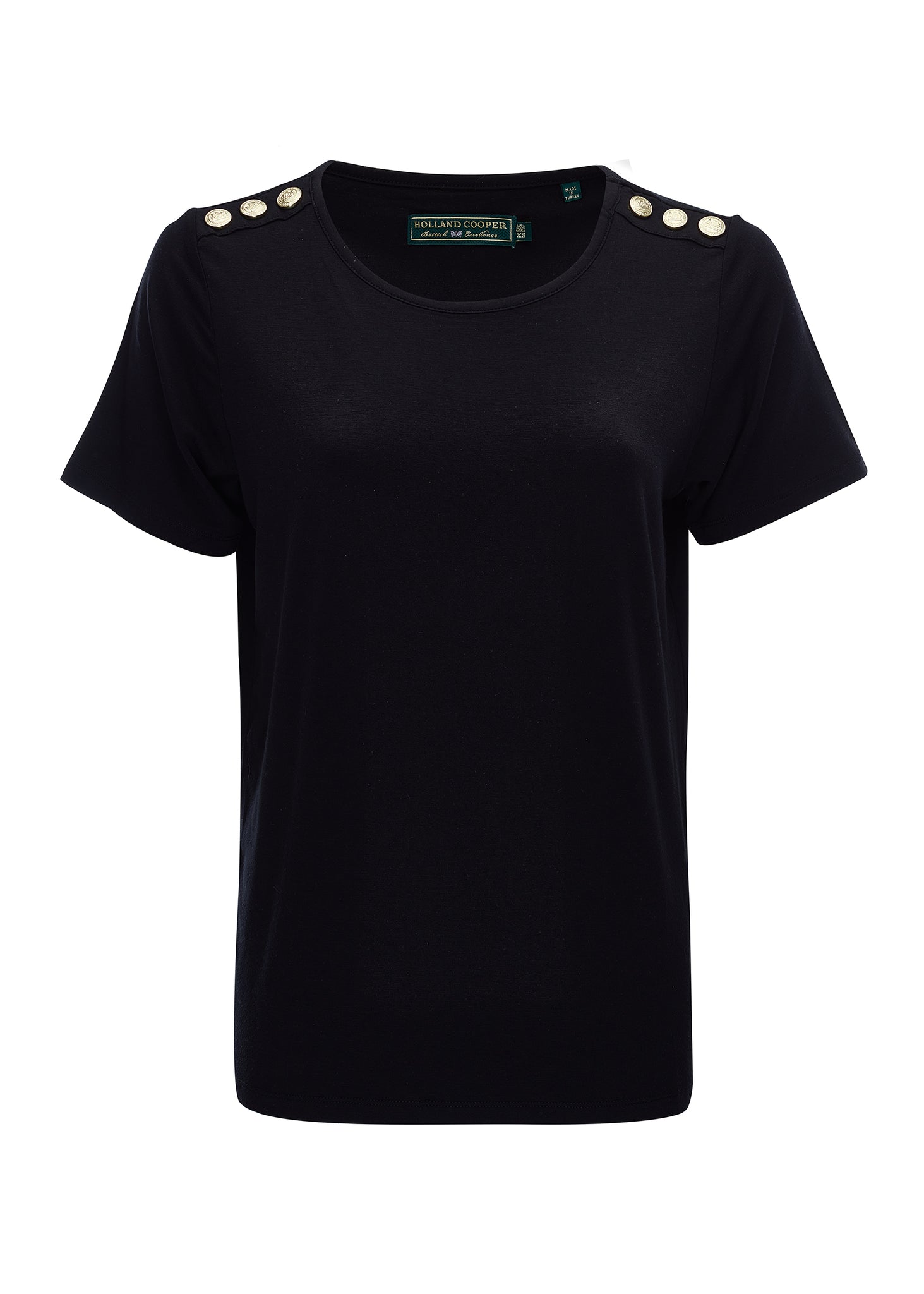 Relax Fit Crew Neck Tee (Black)